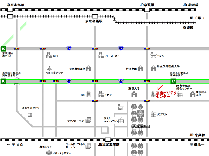徒歩やお車でのアクセスマップ 詳細は下記