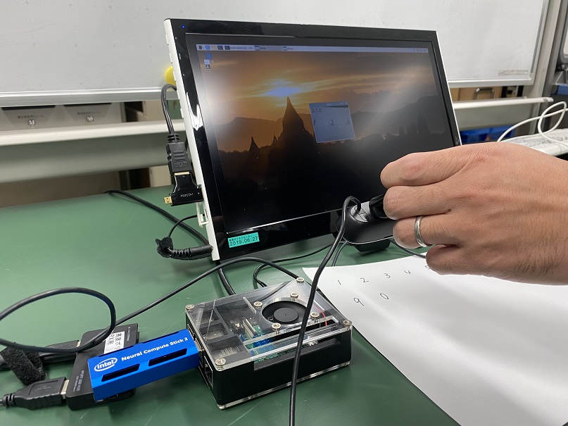Raspberry Piによる実習イメージ