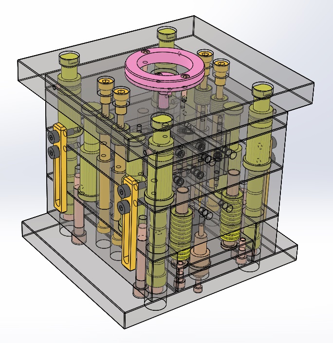 射出成形金型の３Ｄモデル