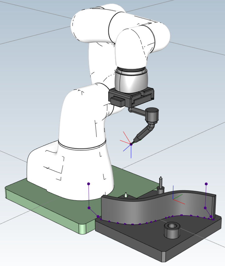 シミュレーションにおける溶接パス作成実習